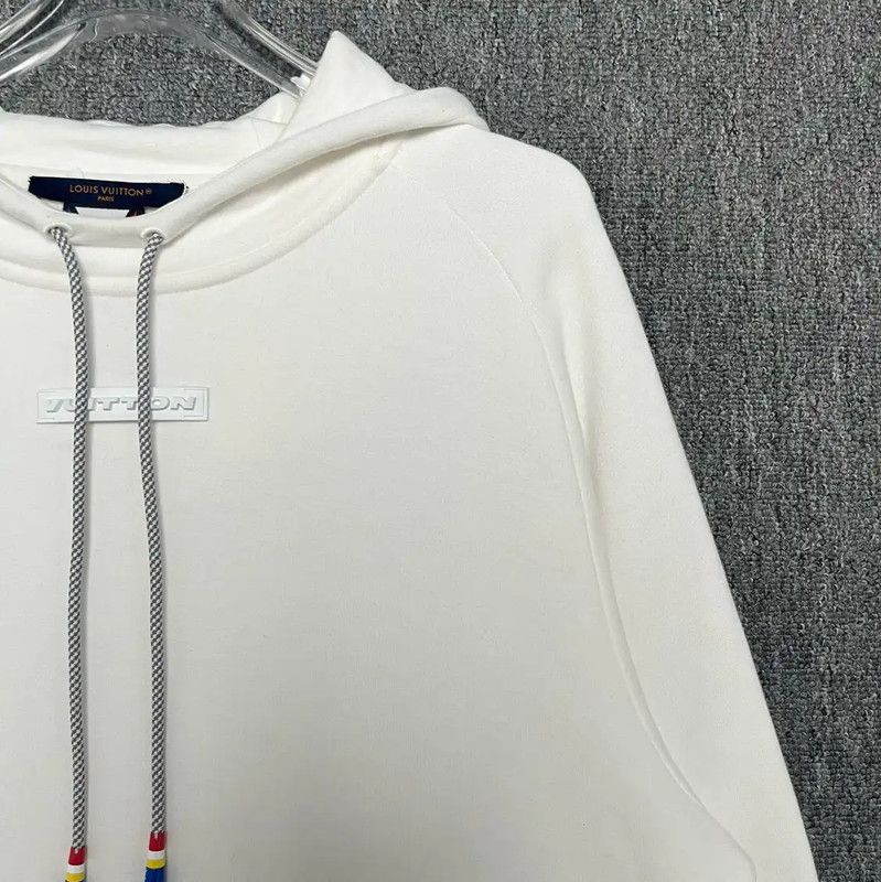 Louis Vuitton Louis Vuitton White Cotton Hoodie for Men 0089 Size US M / EU 48-50 / 2 - 3 Thumbnail