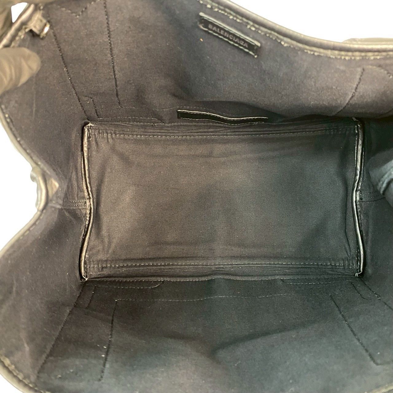 Balenciaga Balenciaga Navy Cabas Canvas Leather Tote Bag Canvas Tote Bag DUTY FREE for USA
