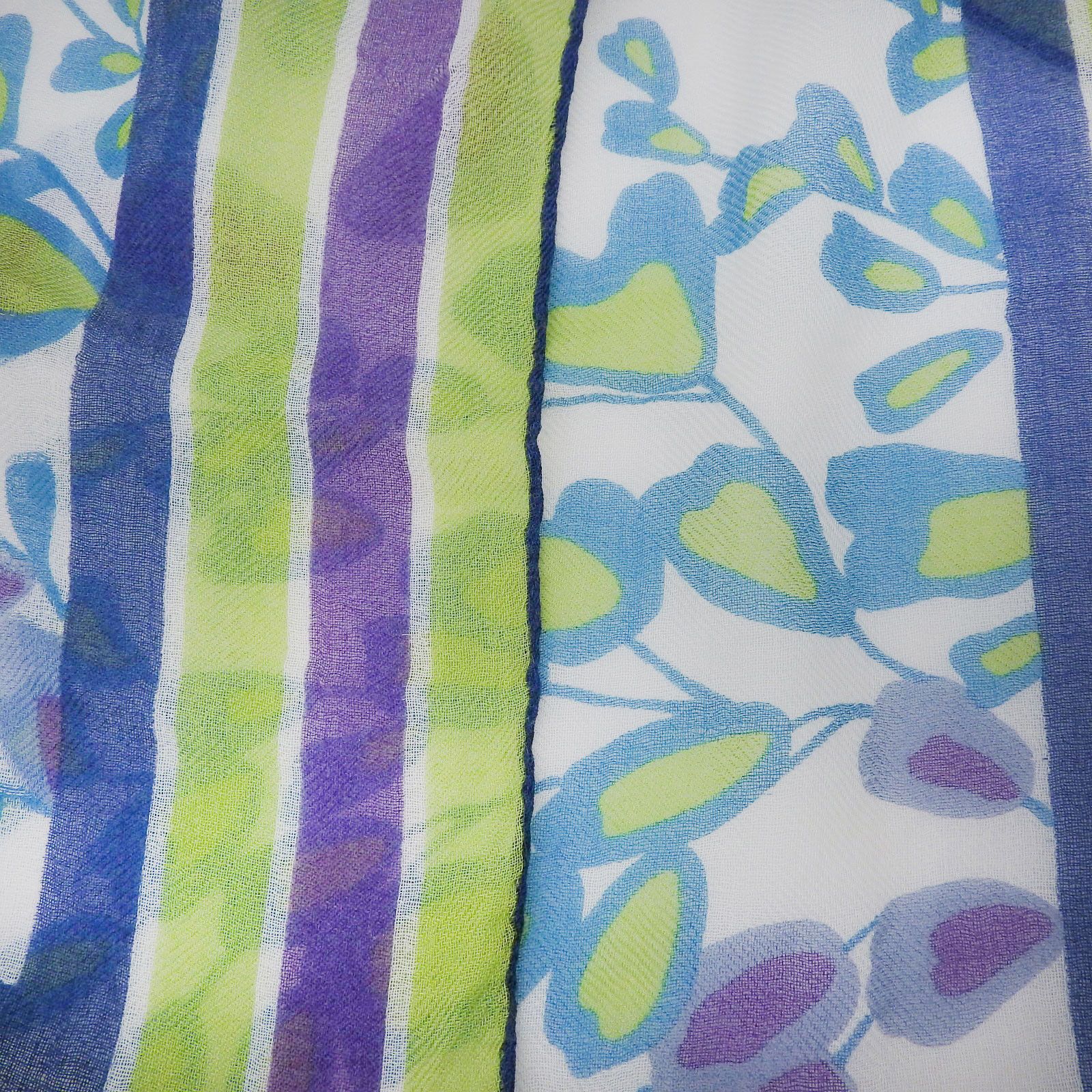 Other Other Loro Piana Floral Logo Cashmere Scarf Others Scarf DUTY FREE for USA Size ONE SIZE - 7 Thumbnail