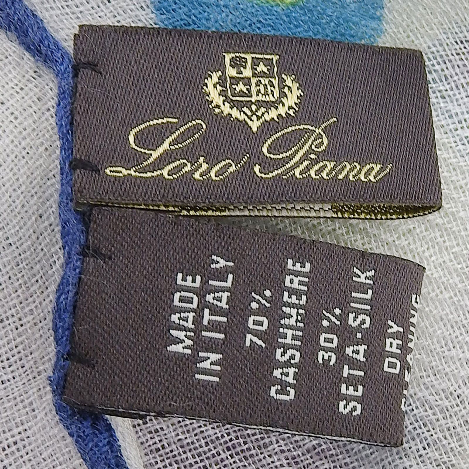 Other Other Loro Piana Floral Logo Cashmere Scarf Others Scarf DUTY FREE for USA Size ONE SIZE - 9 Thumbnail