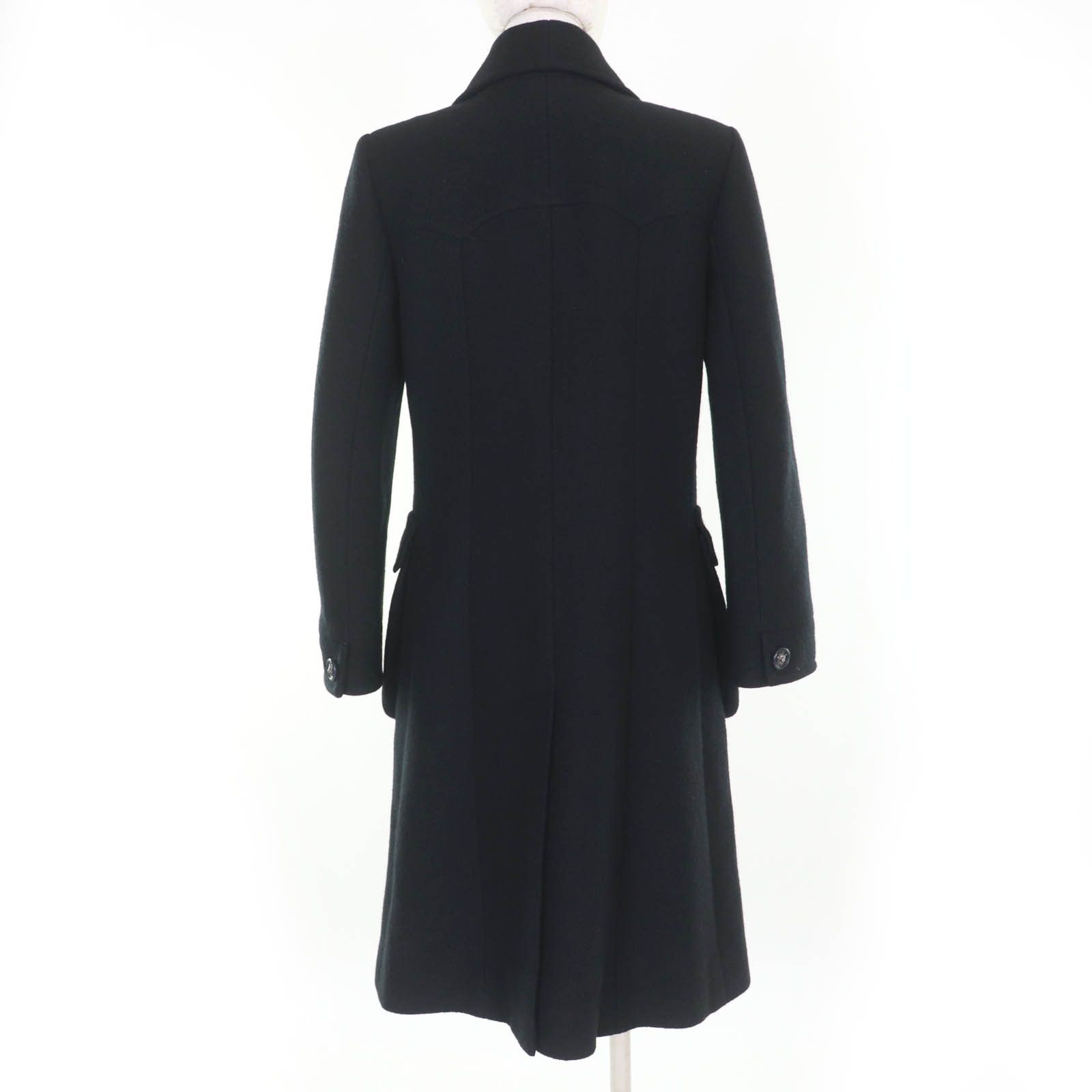 Chanel Chanel Chanel Lion Button Wool Coat Leather Outerwear P46375V32805 DUTY FREE for USA Size ONE SIZE - 3 Thumbnail