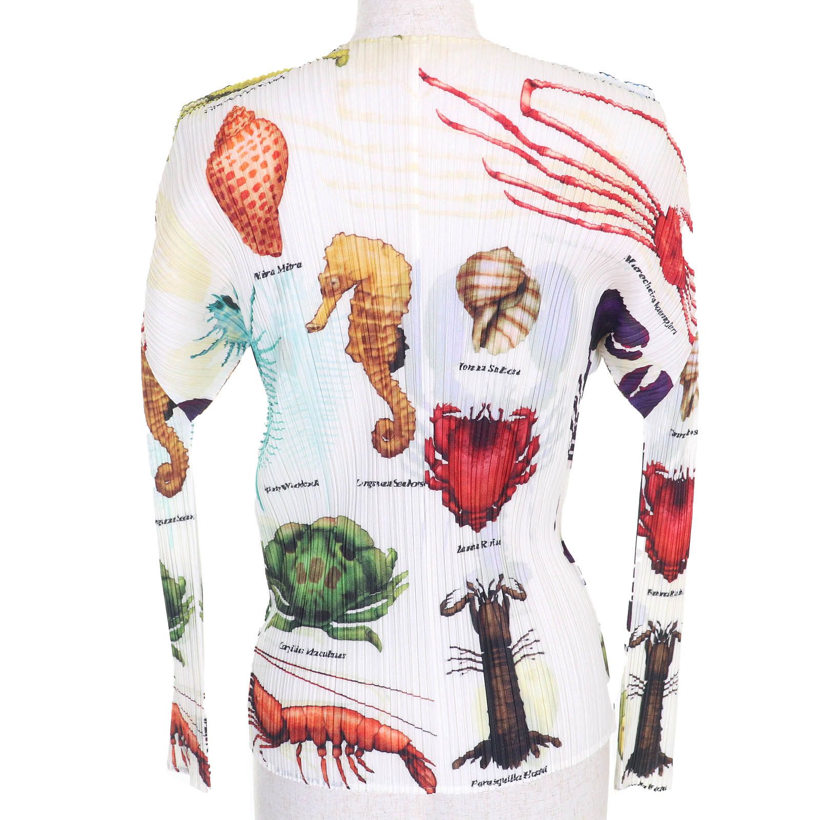Issey Miyake Issey Miyake PLEATS PLEASE Marine Life Cardigan Knitwear Others Tops PP71-J0732 DUTY FREE for USA Size ONE SIZE - 4 Thumbnail