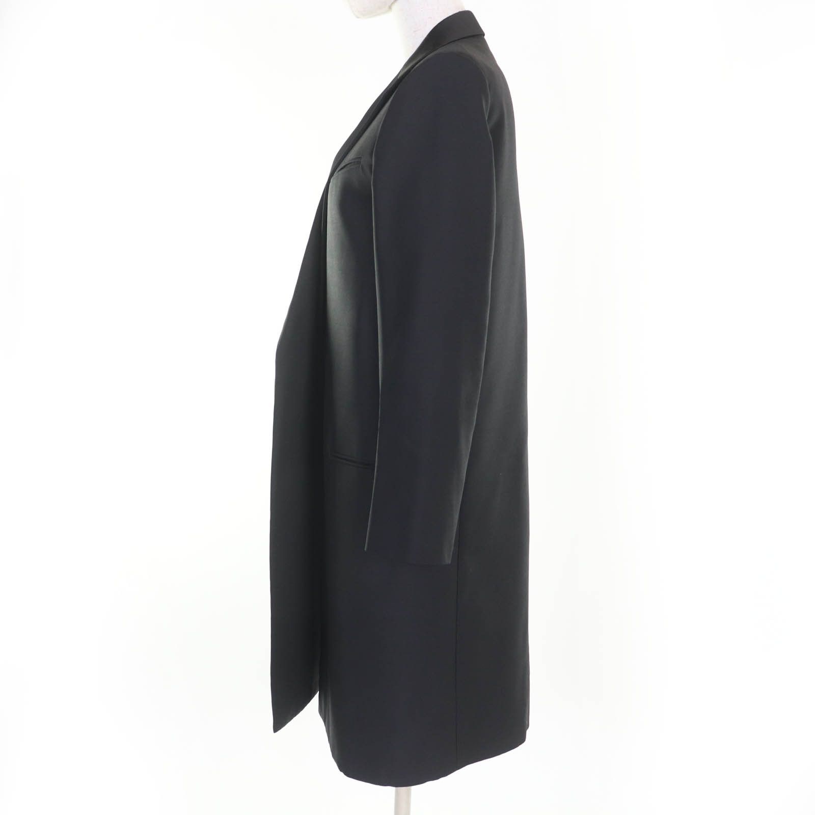 Celine Celine Celine Chesterfield Wool Coat Leather Outerwear DUTY FREE for USA Size ONE SIZE - 2 Thumbnail