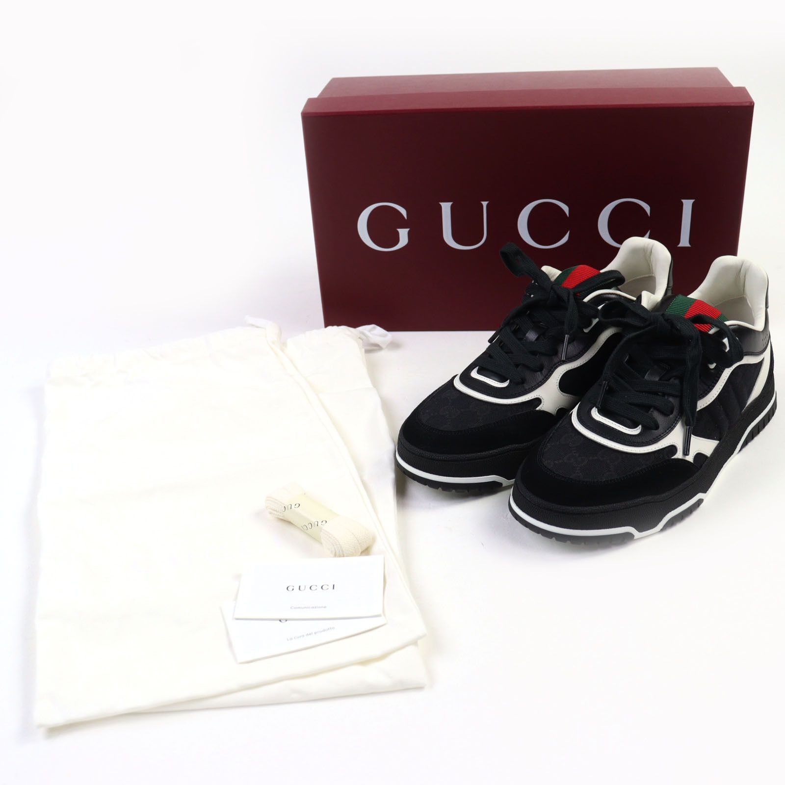 Gucci Gucci Gucci Reweb Sneakers Leather Shoes 807057 DUTY FREE for USA Size ONE SIZE - 2 Thumbnail