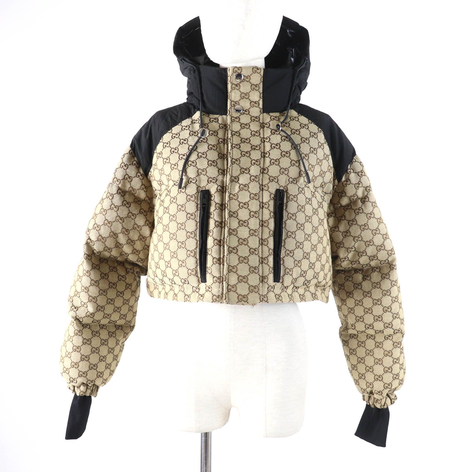 Gucci Gucci Gucci GG Canvas Down 2way Jacket Canvas Outerwear 761698 DUTY FREE for USA Size ONE SIZE - 2 Thumbnail