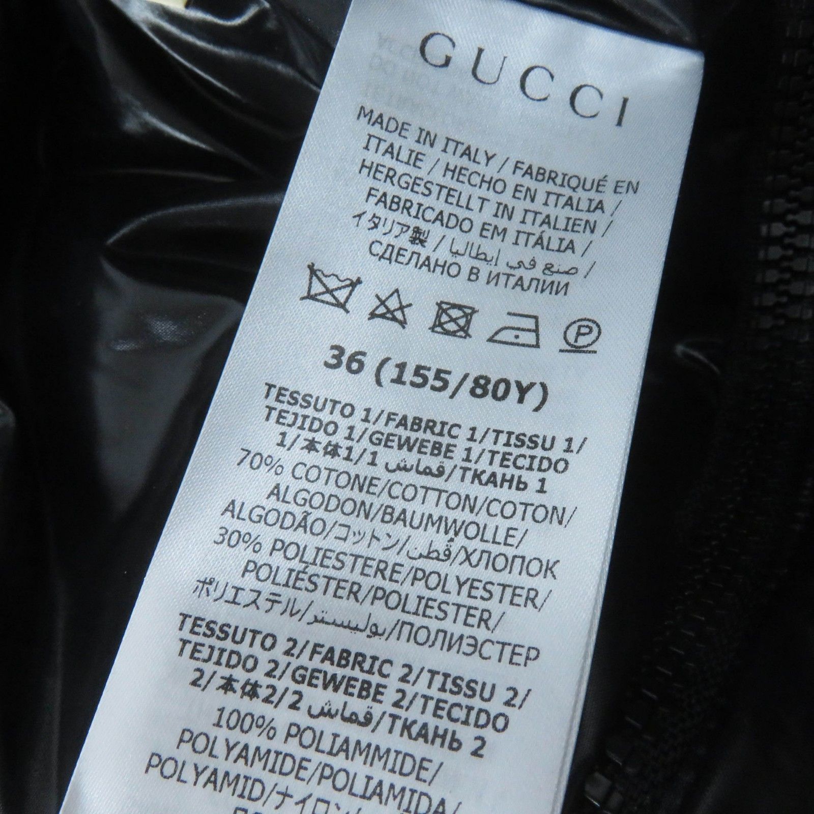 Gucci Gucci Gucci GG Canvas Down 2way Jacket Canvas Outerwear 761698 DUTY FREE for USA Size ONE SIZE - 10 Thumbnail