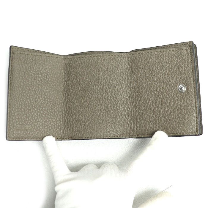 Fendi Fendi Fendi FF Logo Calfskin Compact Wallet Leather Short Wallet 7M0280 DUTY FREE for USA Size ONE SIZE - 3 Thumbnail