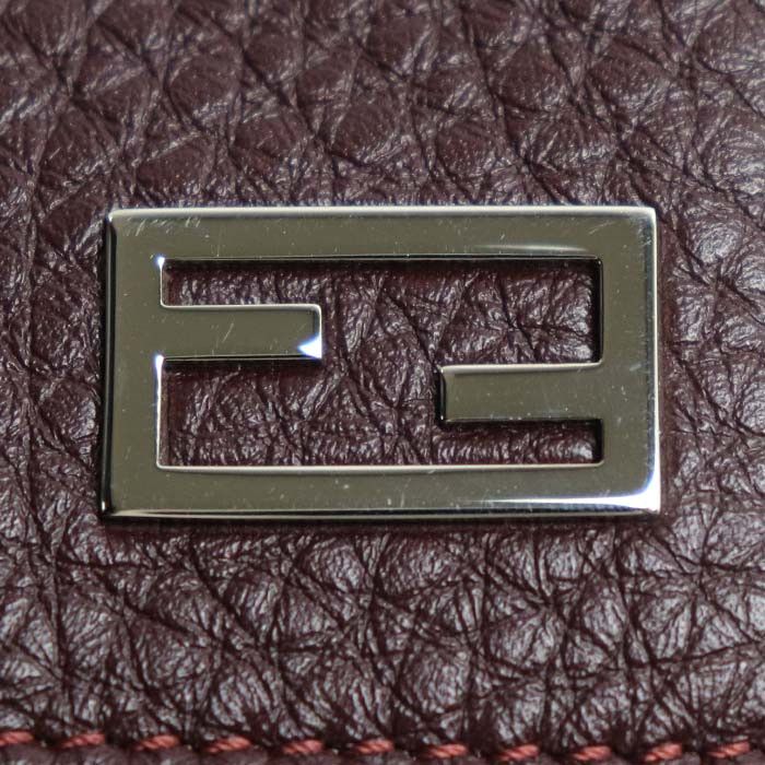 Fendi Fendi Fendi FF Logo Calfskin Compact Wallet Leather Short Wallet 7M0280 DUTY FREE for USA Size ONE SIZE - 6 Thumbnail