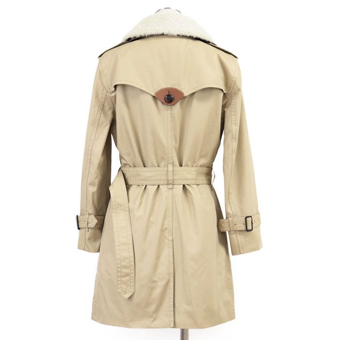 Coach Coach Coach TRENCH W WOOL LINER Wool Trench Coat Cotton Outerwear TRENCHWWOOLLINER DUTY FREE for USA Size ONE SIZE - 5 Thumbnail
