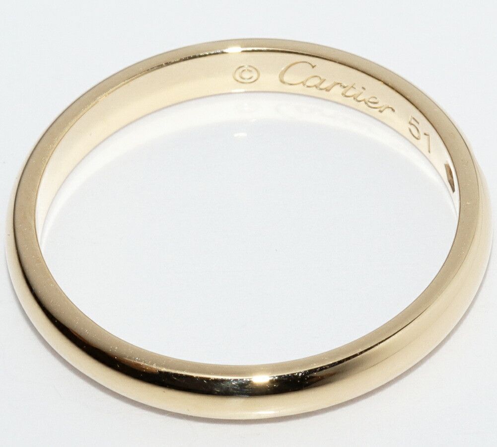 Cartier Cartier Cartier 1895 Wedding Ring Au750 Ring Size 51 Leather Ring B40576 DUTY FREE for USA Size ONE SIZE - 3 Thumbnail
