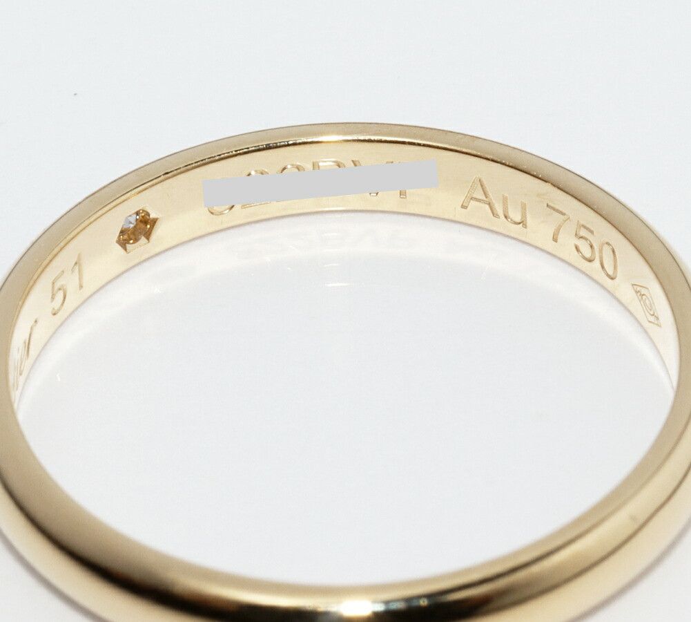 Cartier Cartier Cartier 1895 Wedding Ring Au750 Ring Size 51 Leather Ring B40576 DUTY FREE for USA Size ONE SIZE - 4 Thumbnail