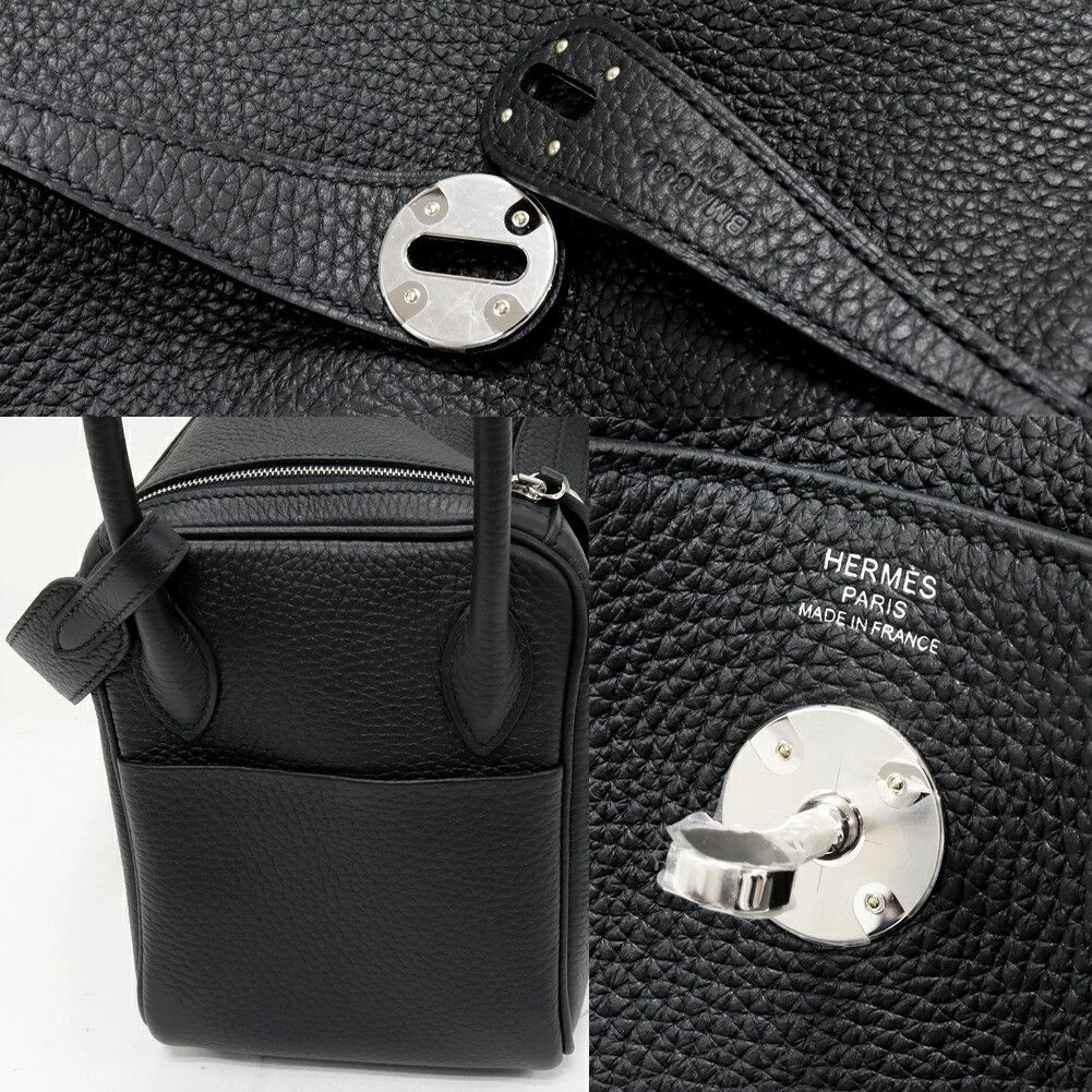 Hermes Hermes Hermes Lindy Taurillon Clemence 2way Bag Leather Shoulder Bag B DUTY FREE for USA Size ONE SIZE - 6 Thumbnail