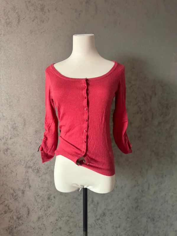 Burberry Burberry Pink Wool Short Cardigan for Women Size M / US 6-8 / IT 42-44 - 4 Thumbnail