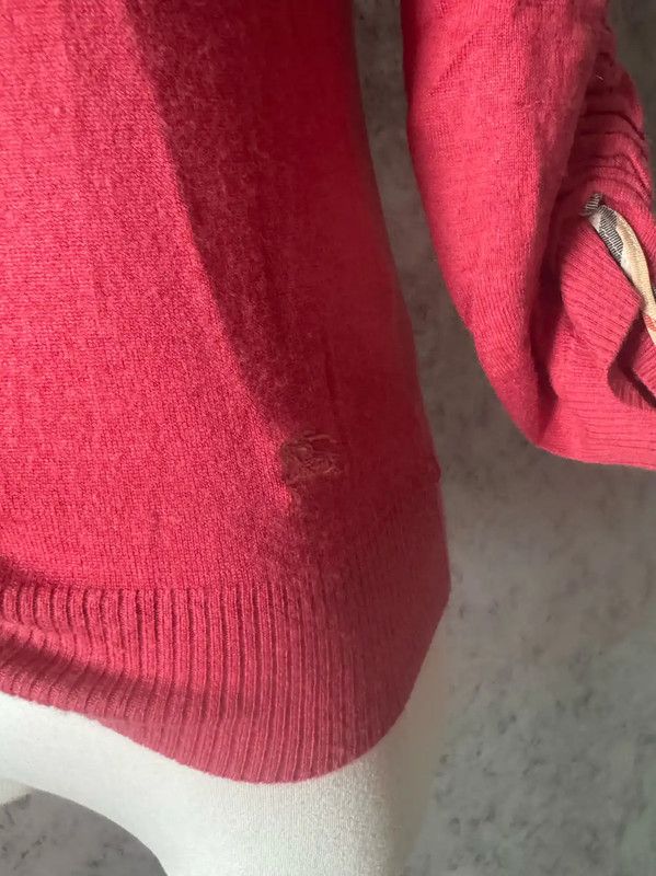 Burberry Burberry Pink Wool Short Cardigan for Women Size M / US 6-8 / IT 42-44 - 2 Thumbnail