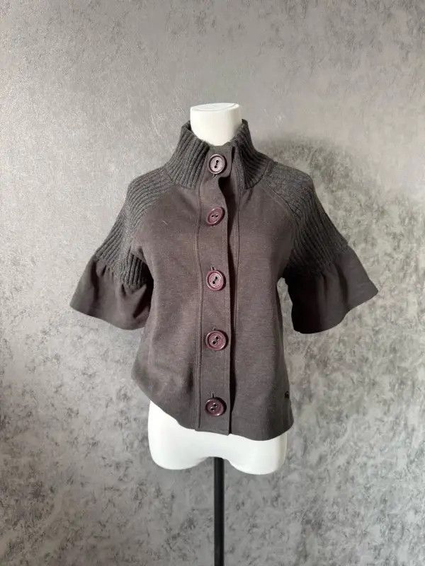 Burberry Burberry Gray Short Cardigan for Women Size M / US 6-8 / IT 42-44 - 2 Thumbnail