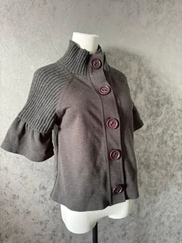Burberry Burberry Gray Short Cardigan for Women Size M / US 6-8 / IT 42-44 - 6 Thumbnail