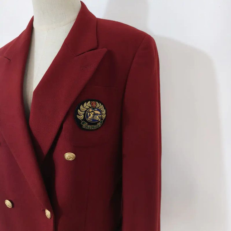 Burberry Burberry Red Wool Women's Long Sleeve Cardigan Size M / US 6-8 / IT 42-44 - 2 Thumbnail