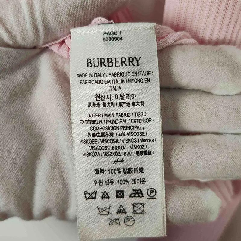 Burberry Burberry Pink Ribbed Knit Cardigan for Women Size M / US 6-8 / IT 42-44 - 8 Thumbnail