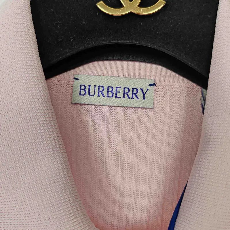 Burberry Burberry Pink Ribbed Knit Cardigan for Women Size M / US 6-8 / IT 42-44 - 5 Thumbnail