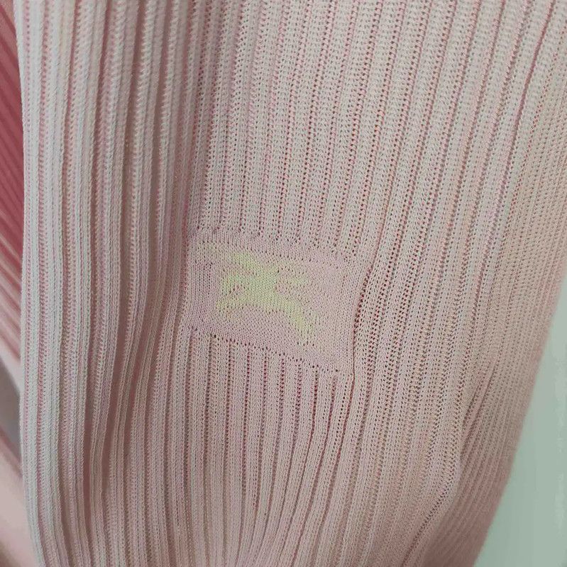 Burberry Burberry Pink Ribbed Knit Cardigan for Women Size M / US 6-8 / IT 42-44 - 7 Thumbnail