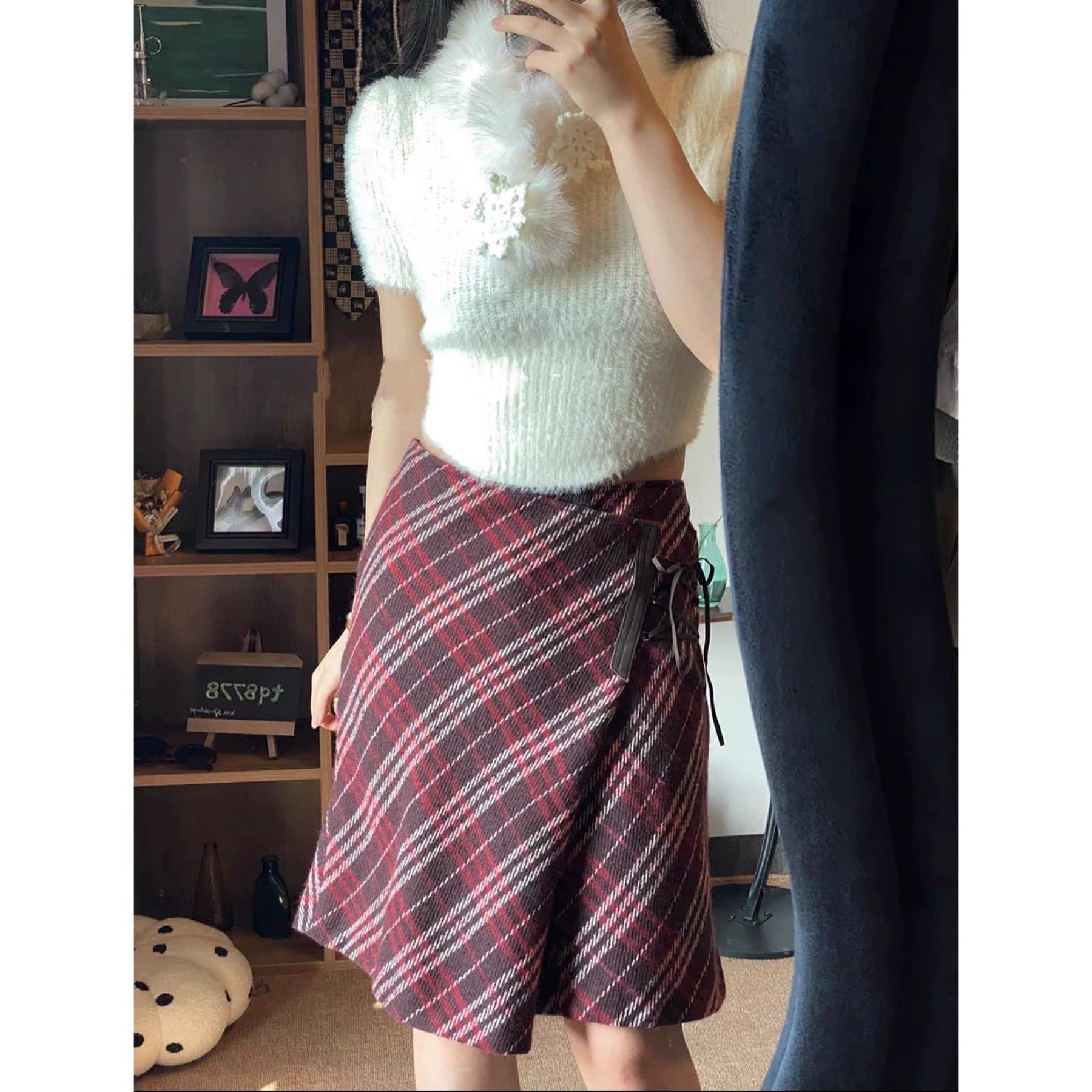 Burberry Burberry Plaid Wool Mini Skirt Set - dmc Size US 29 - 9 Thumbnail