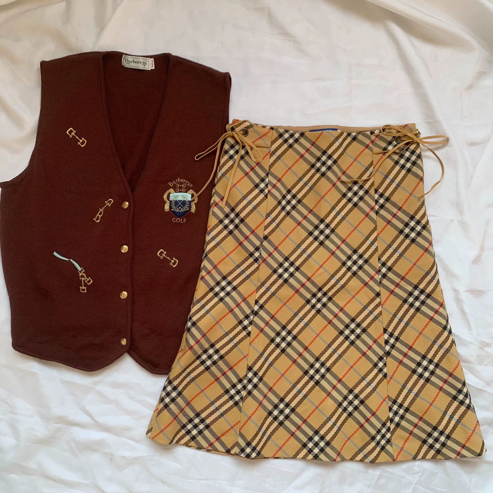 Burberry Burberry Vintage Double Bow Skirt - dmc Size US 28 / EU 44 - 2 Thumbnail