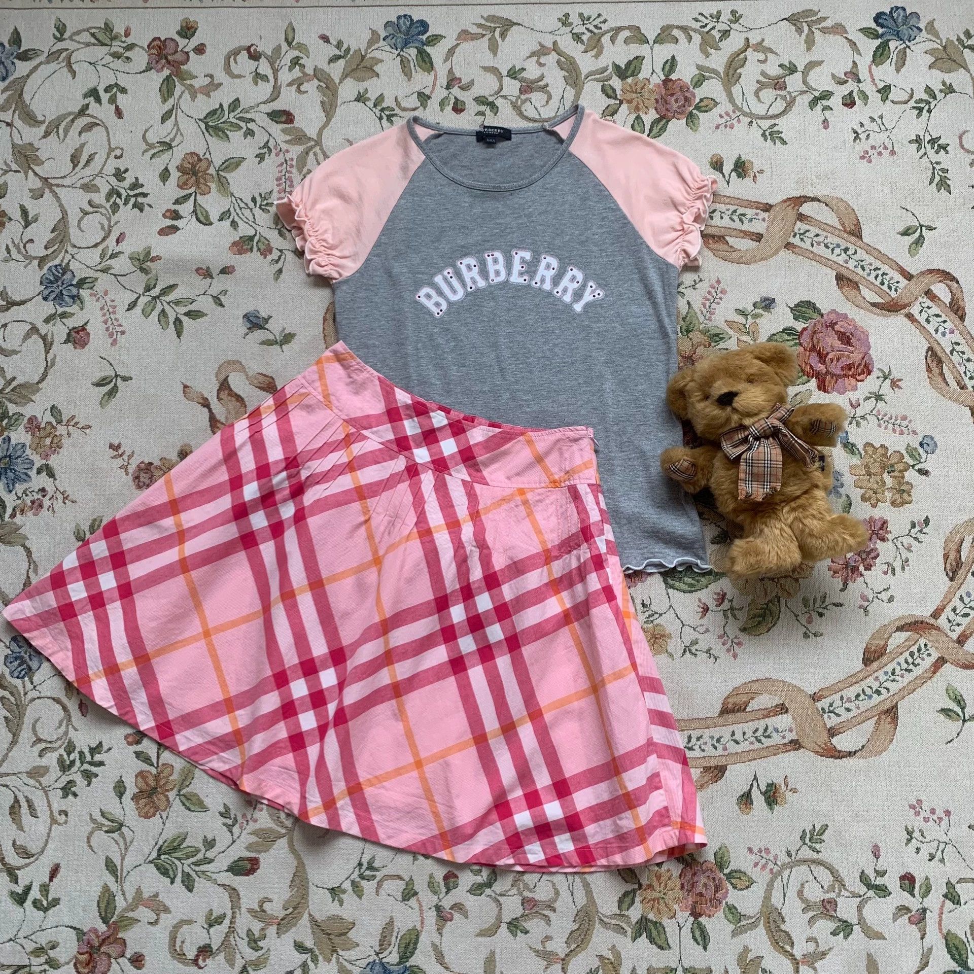 Burberry Burberry Pink Plaid Skirt - dmc Size US 27 - 2 Thumbnail