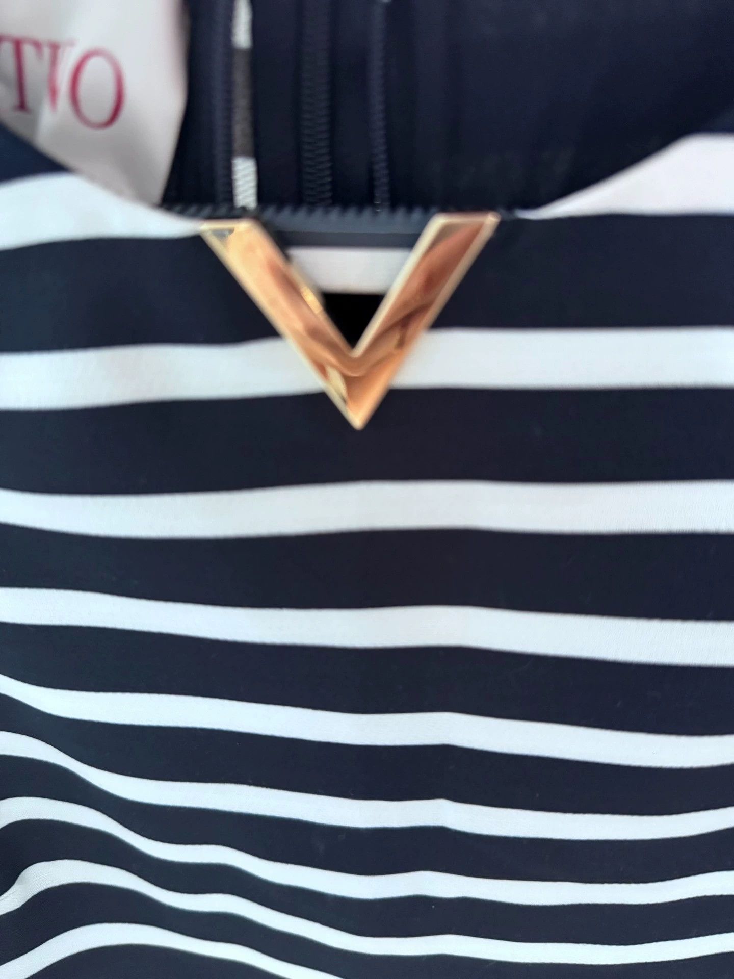 Valentino Valentino Striped Jumpsuit New - dmc Size US 31 - 4 Thumbnail