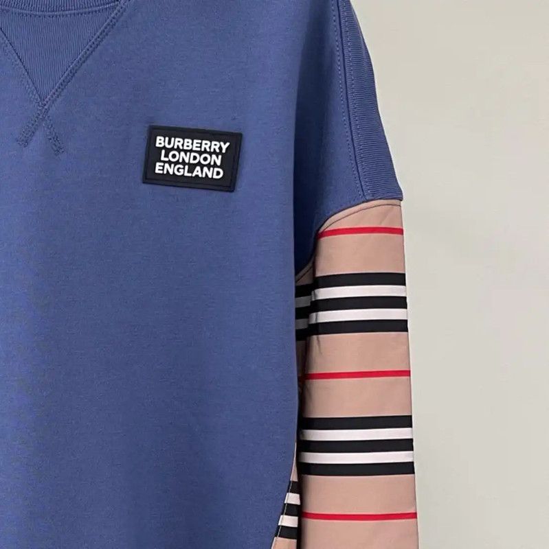 Burberry Burberry Color Block Cotton Sweatshirt for Men Size US M / EU 48-50 / 2 - 3 Thumbnail