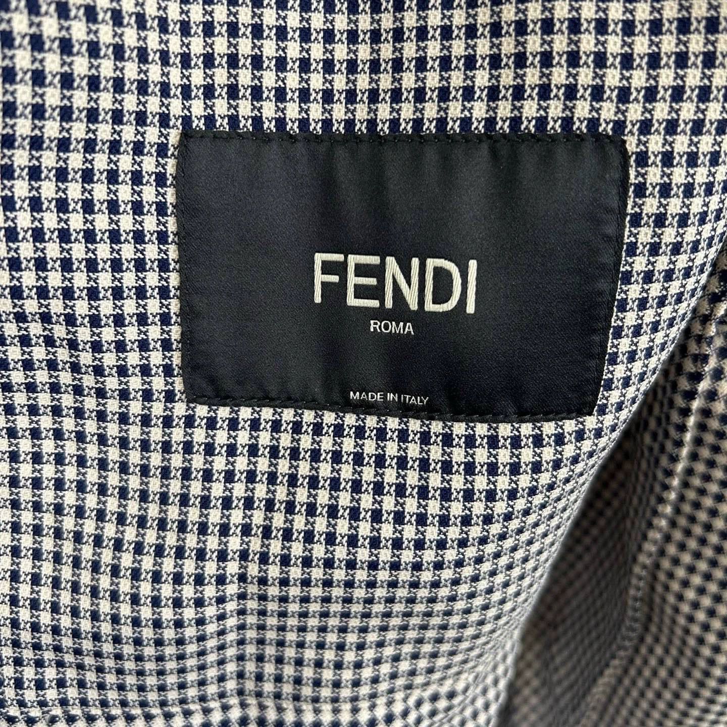 Fendi Fendi Houndstooth Hooded Jacket - dmc Size US M / EU 48-50 / 2 - 4 Thumbnail