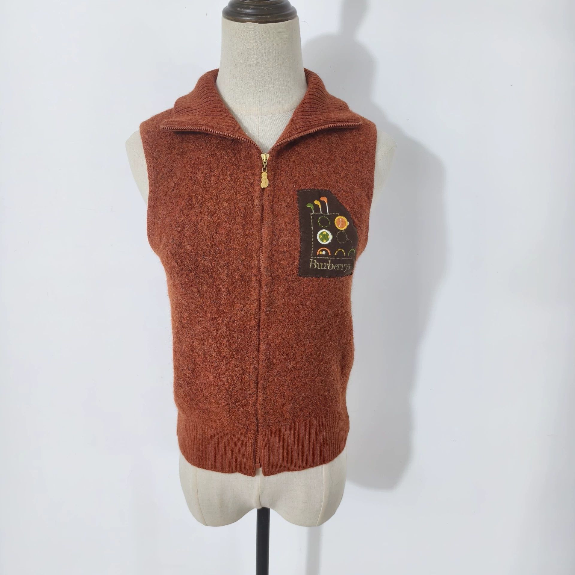 Burberry Vintage Burberry Brown Vest - dmc Size US M / EU 48-50 / 2 - 2 Thumbnail