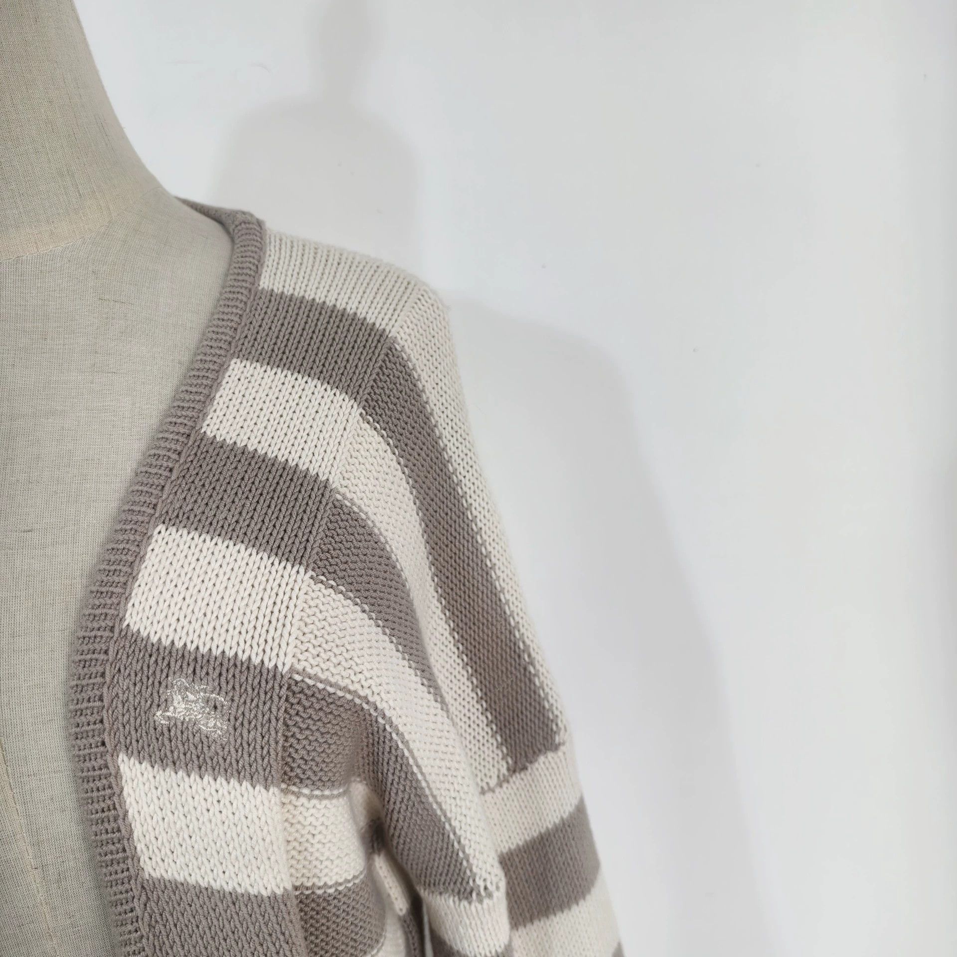 Burberry Vintage Burberry Striped Cardigan - dmc Size US M / EU 48-50 / 2 - 2 Thumbnail