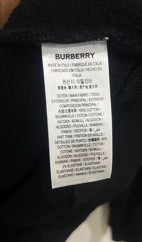 Burberry Burberry Black Cotton Men's Hoodie Size US XXS / EU 40 - 5 Thumbnail
