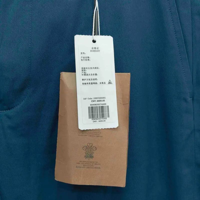 Burberry Burberry Lake Blue Cotton Casual Pants Size US 34 / EU 50 - 9 Thumbnail