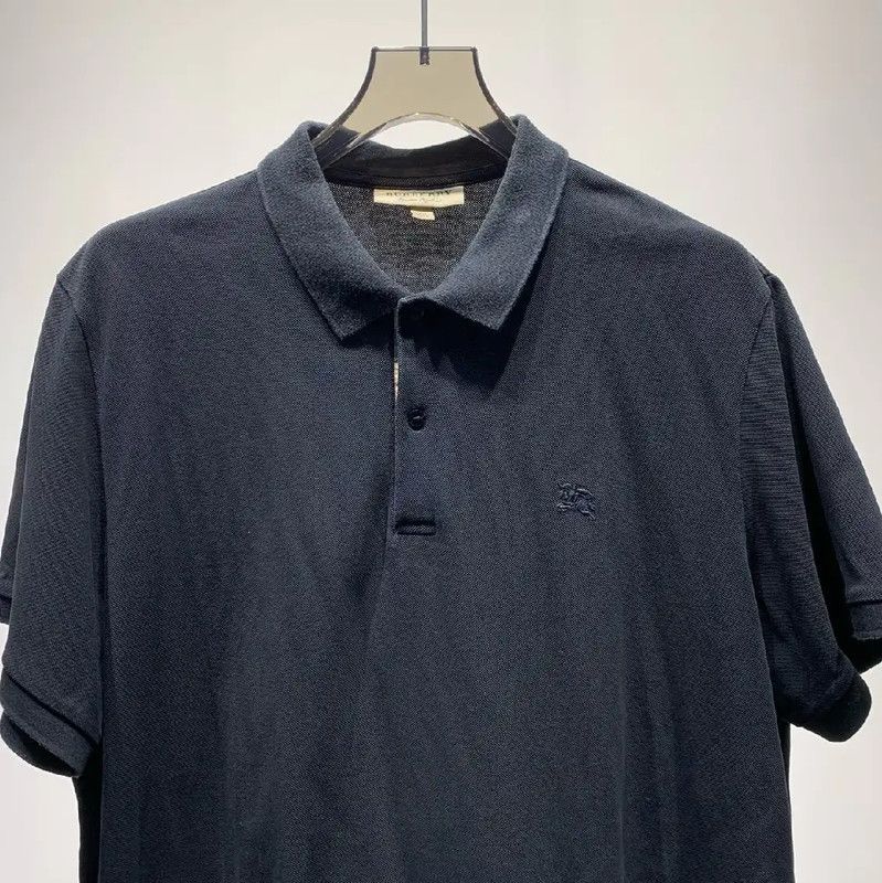 Burberry Burberry Black Cotton Men's Polo Shirt Size US XXL / EU 58 / 5 - 3 Thumbnail