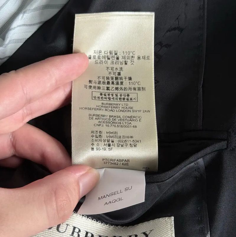 Burberry Burberry Black Cotton Men's Jacket Size US M / EU 48-50 / 2 - 8 Thumbnail