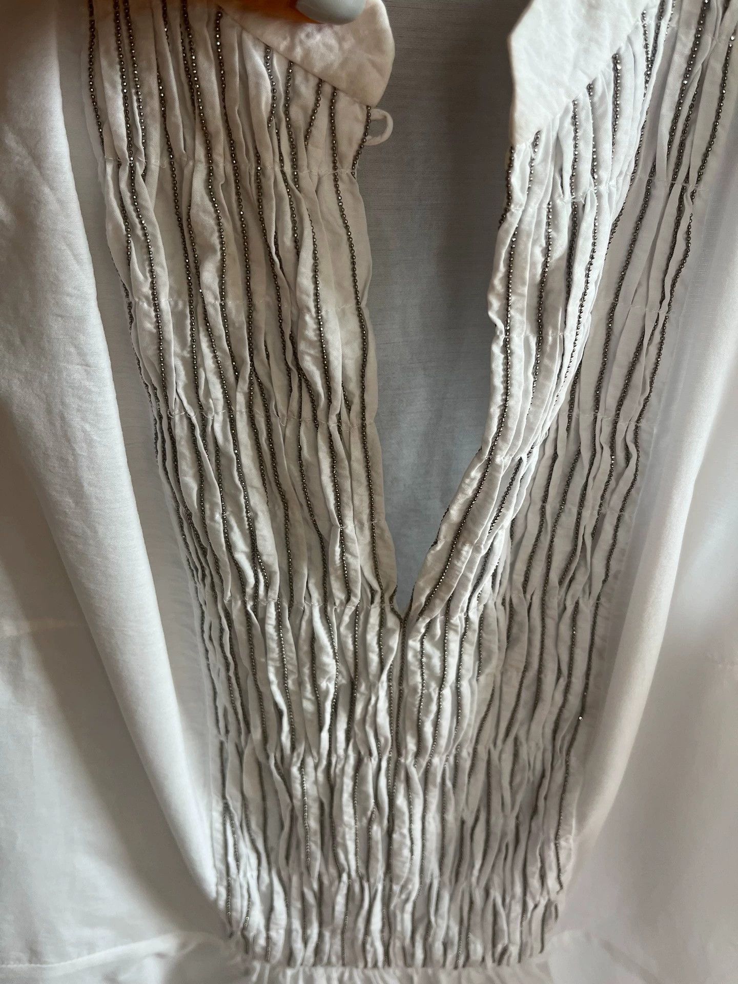 Brunello Cucinelli Brunello Cucinelli White Sleeveless Top - dmc Size US XS / EU 42 / 0 - 3 Thumbnail