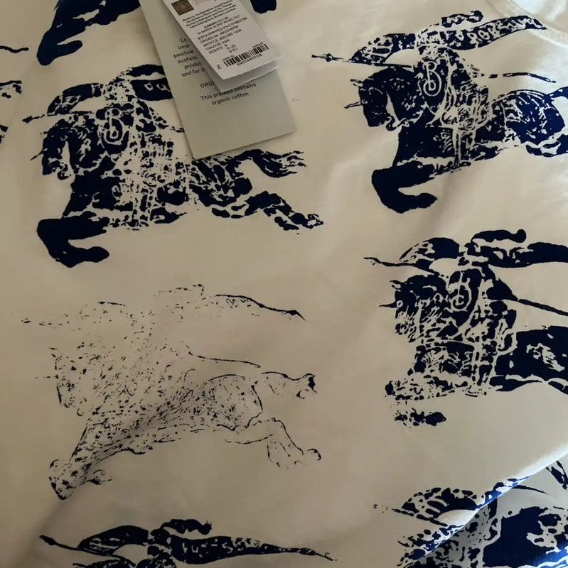 Burberry Burberry Men's White Cotton T-Shirt Size US XXS / EU 40 - 5 Thumbnail