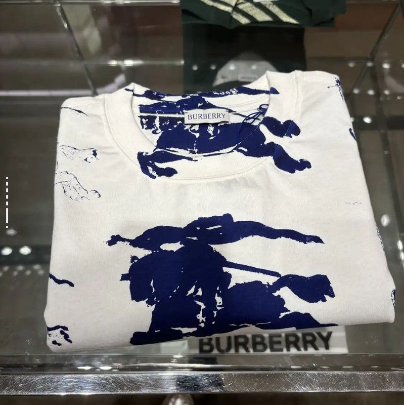 Burberry Burberry Men's White Cotton T-Shirt Size US XXS / EU 40 - 4 Thumbnail