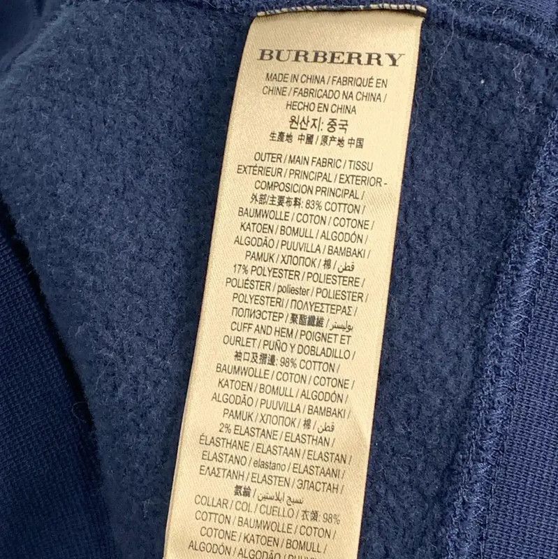 Burberry Burberry Navy Cotton Sweatshirt for Men Size US XXL / EU 58 / 5 - 7 Thumbnail