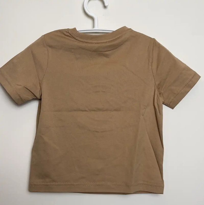 Burberry Burberry Embossed Brown Cotton Men's T-Shirt Size US XXS / EU 40 - 2 Thumbnail