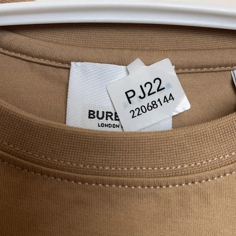 Burberry Burberry Embossed Brown Cotton Men's T-Shirt Size US XXS / EU 40 - 4 Thumbnail