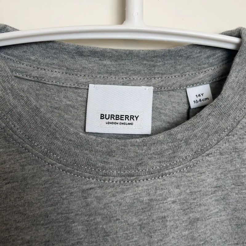 Burberry Burberry Gray Cotton Men's T-Shirt Size US S / EU 44-46 / 1 - 4 Thumbnail