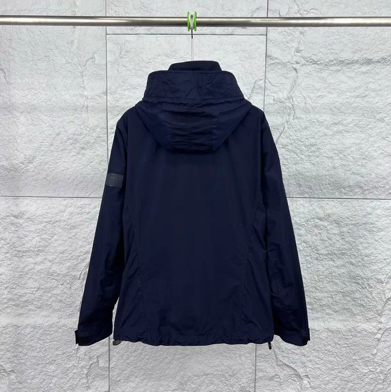 Burberry Burberry Navy Cotton Men's Jacket Size US M / EU 48-50 / 2 - 2 Thumbnail