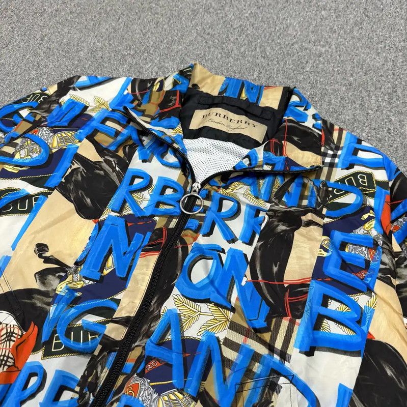 Burberry Burberry Multicolor Polyester Windbreaker Jacket Size US L / EU 52-54 / 3 - 3 Thumbnail