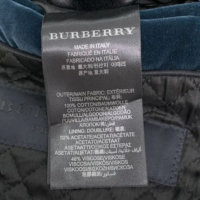 Burberry Burberry Blue Cotton Men's Blazer Size US M / EU 48-50 / 2 - 7 Thumbnail