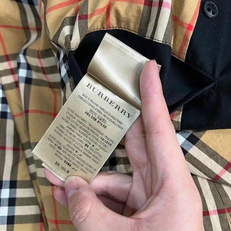 Burberry Burberry Black Cotton Double-Breasted Trench Coat Size US XXL / EU 58 / 5 - 7 Thumbnail