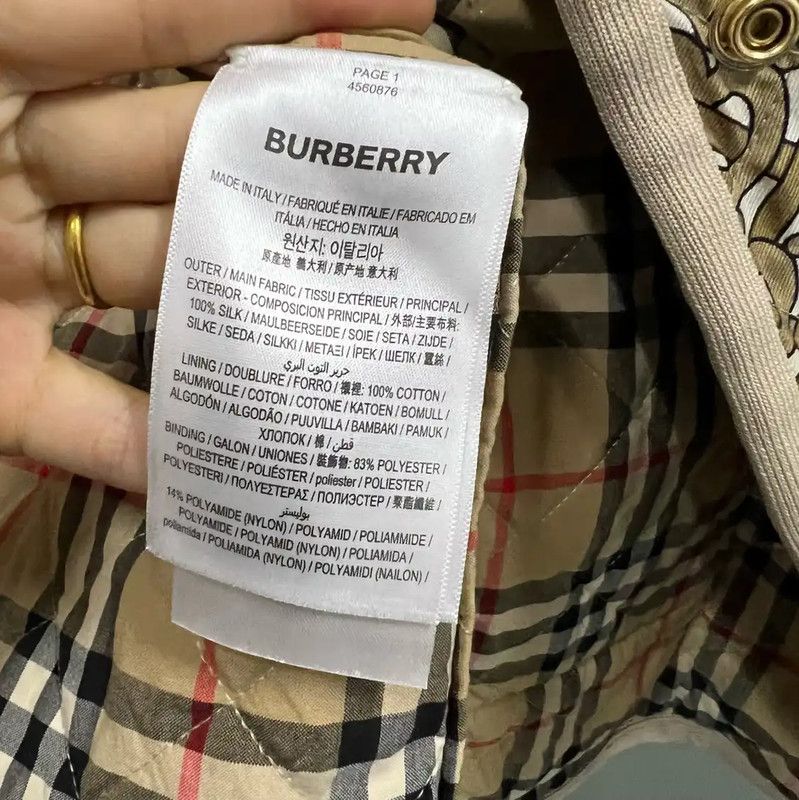 Burberry Burberry Brown Cotton Logo Men’s Jacket Size US M / EU 48-50 / 2 - 3 Thumbnail