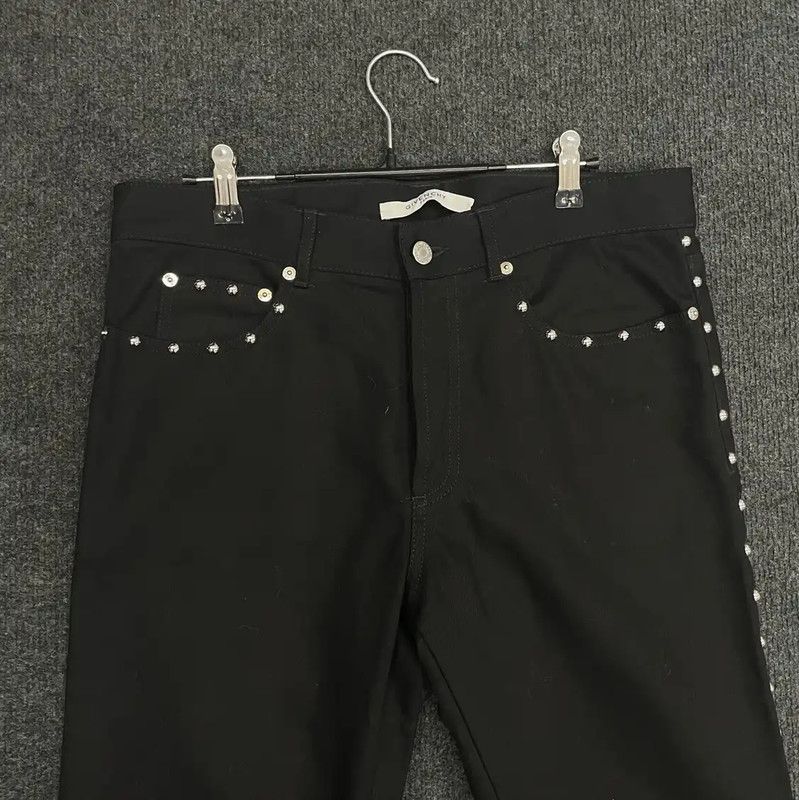 Givenchy Givenchy Black Cotton Logo Casual Pants 0089 Size US 32 / EU 48 - 4 Thumbnail