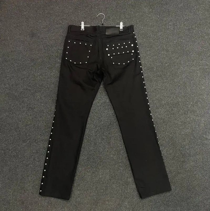 Givenchy Givenchy Black Cotton Logo Casual Pants 0089 Size US 32 / EU 48 - 2 Thumbnail